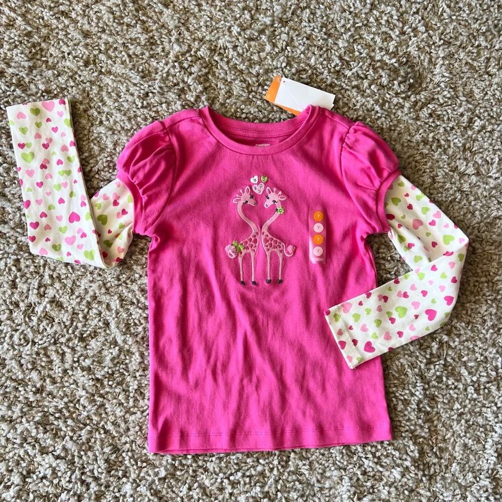 Gymboree Giraffe Heart Top & Tutu skirt - Picture 2 of 4